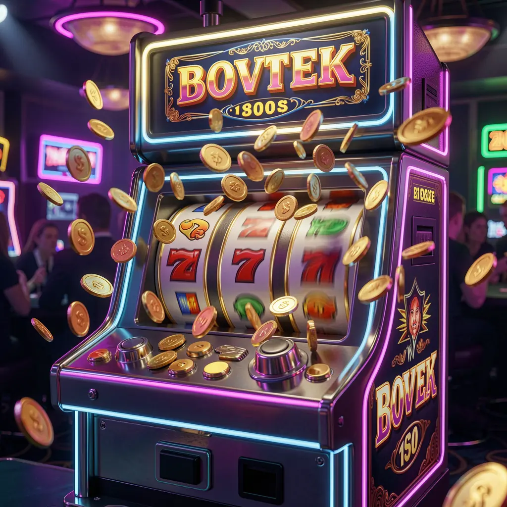 A glowing modern slot machine with spinning reels and falling coins representing big wins and excitement at 9H999 online casino for players in Bangladesh